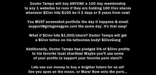 $CLOV - Naive Latina Stefania Mafra Signs up for Orgasm Research, Inc Being Done by Doctor Tampa & Nurse Lenna Lux @GirlsGoneGynoCom